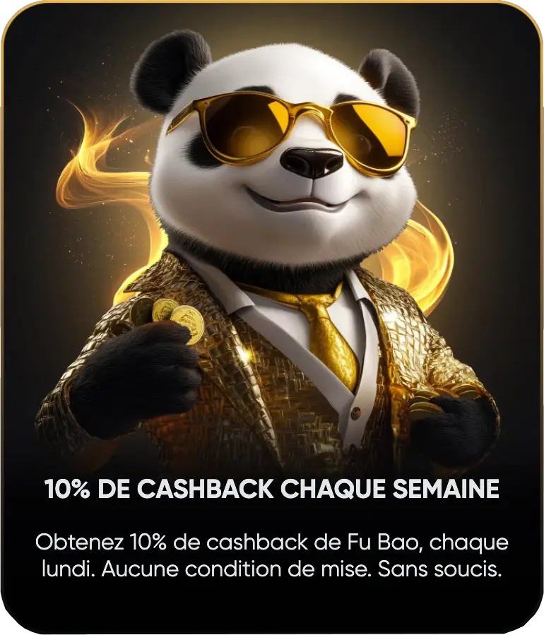 De chashback chaque semaine de Golden Panda